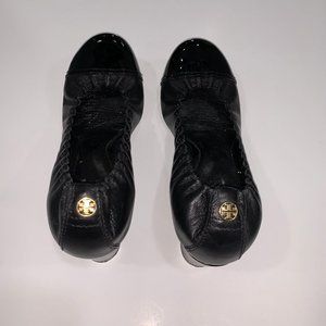 Tory Burch Abbey Block Heel Pump Black Size 9